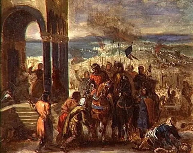 Einnahme von Konstantinopel durch die Kreuzritter - Eugène Delacroix
