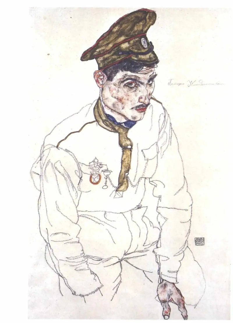 Russischer Kriegsgefangener - Egon Schiele