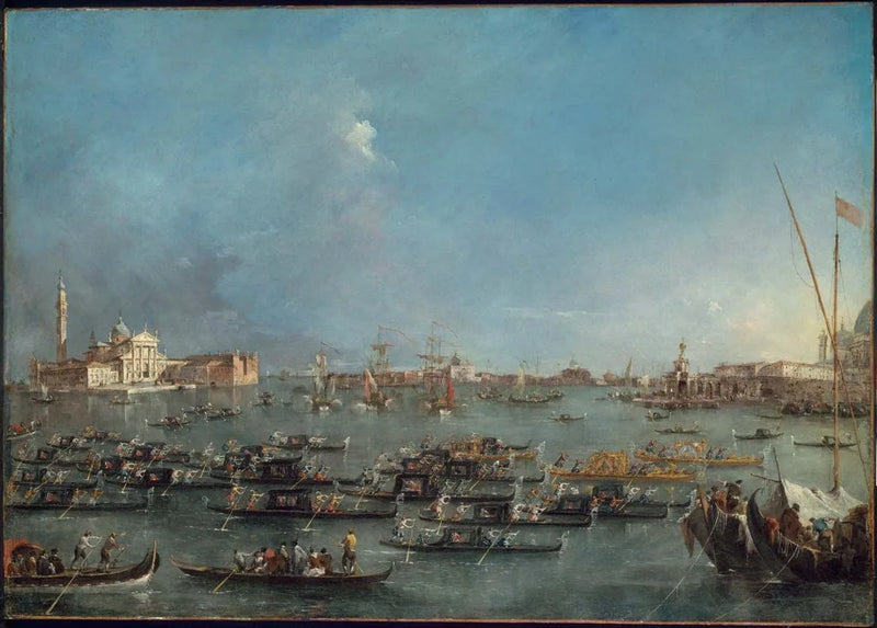 Gondelprozession im Bacino di San Marco - Francesco Guardi
