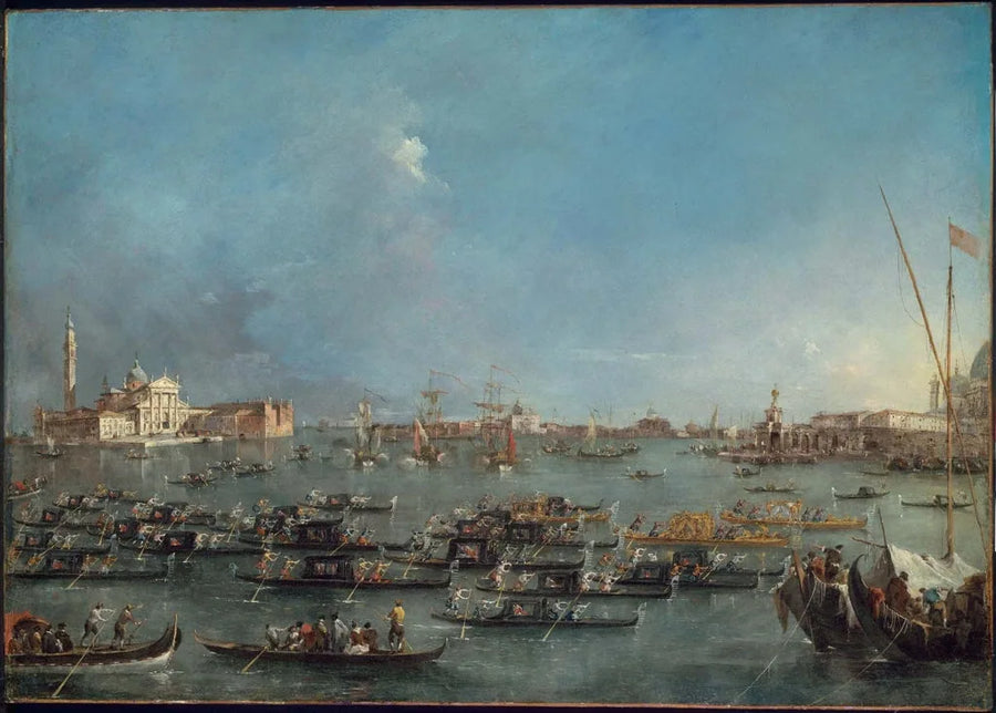 Gondelprozession im Bacino di San Marco - Francesco Guardi
