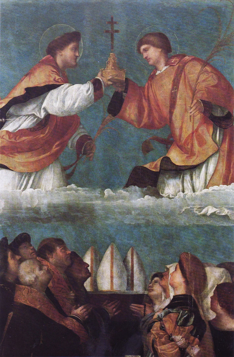 Prozession des Heiligen Kreuzes in der Messe - Alessandro Bonvicino