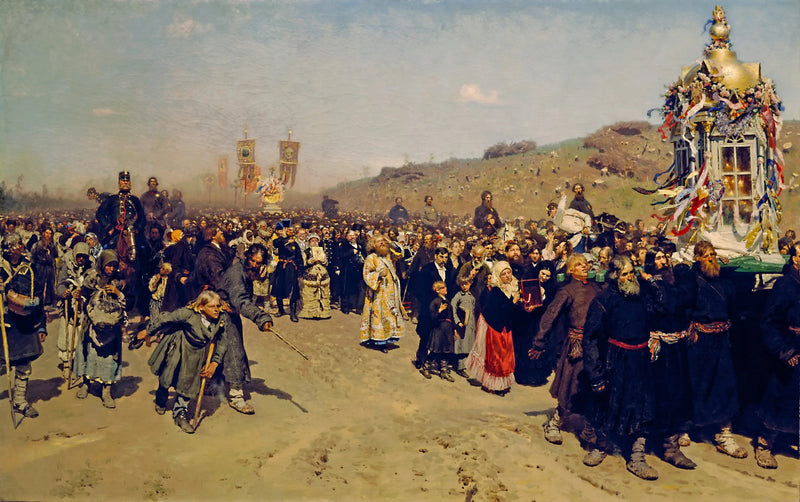 Religiöser Umzug in der Provinz Kursk - Ilya Repin