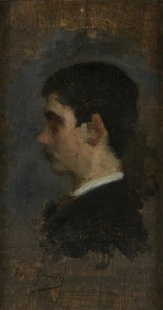 Profil eines jungen Mannes - Eva Gonzalès