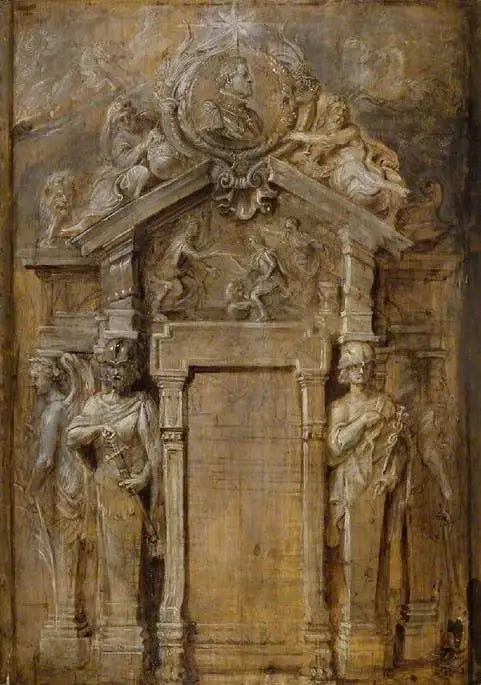 Projekt für die Titelseite der Pompa Introitus...Ferdinandi - Peter Paul Rubens