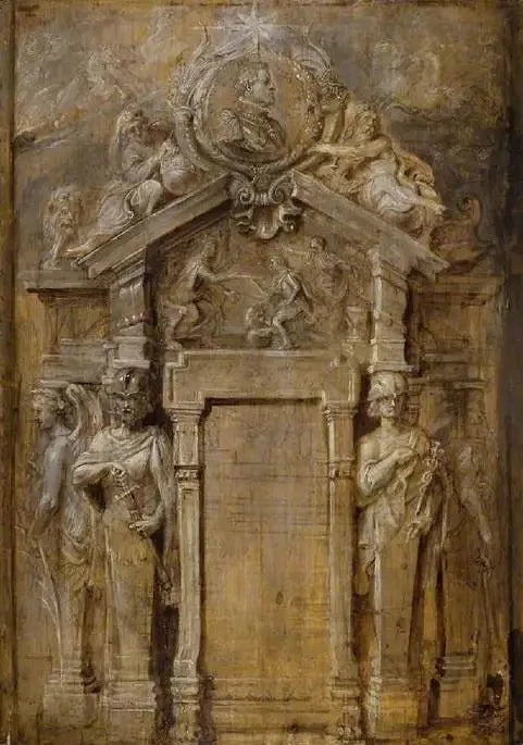 Projekt für die Titelseite der Pompa Introitus...Ferdinandi - Peter Paul Rubens