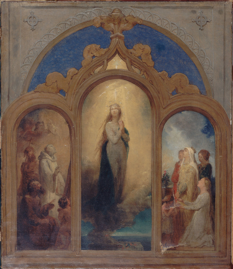 Projekt für ein Triptychon - Ary Scheffer