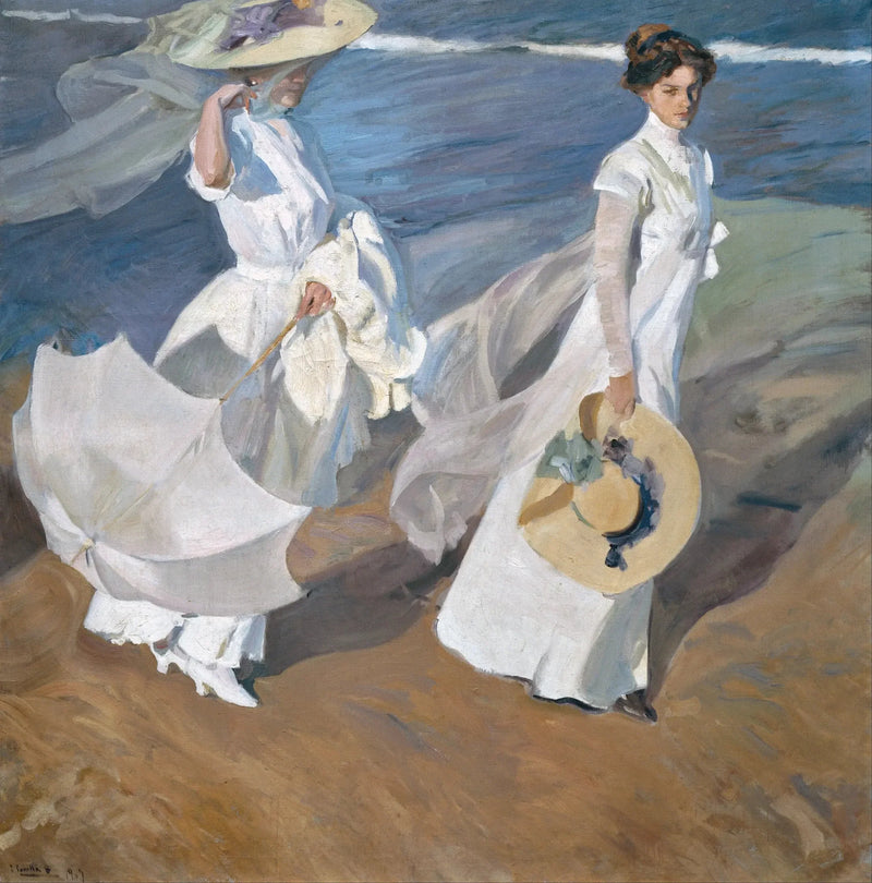 Spaziergang am Meer - Joaquín Sorolla