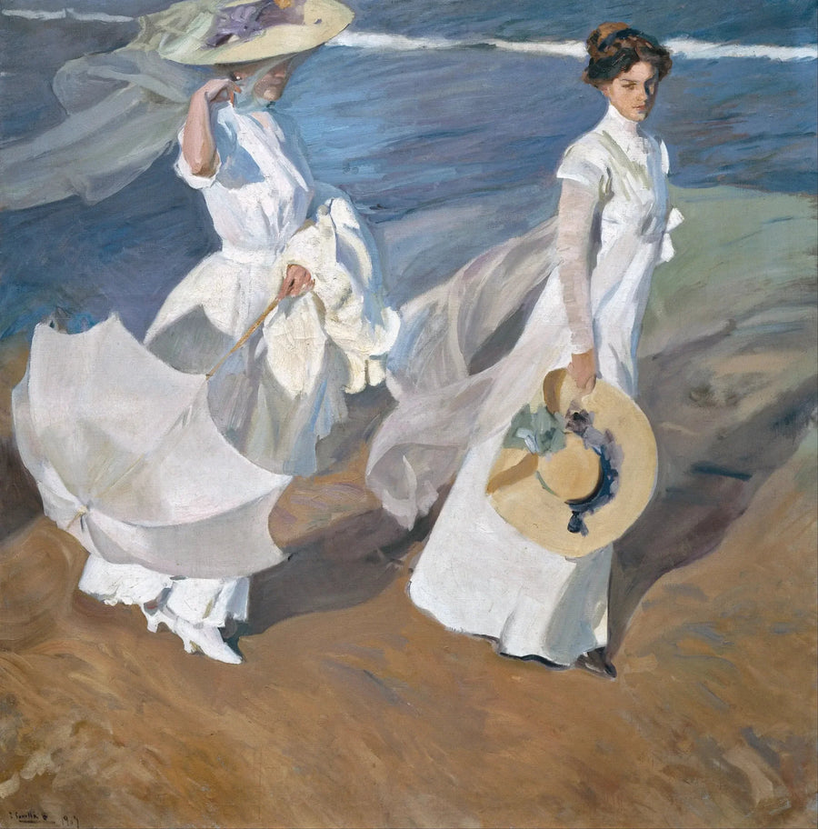 Spaziergang am Meer - Joaquín Sorolla