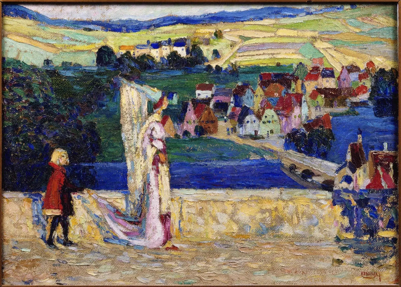 Spaziergang (Skizze) - Vassily Kandinsky