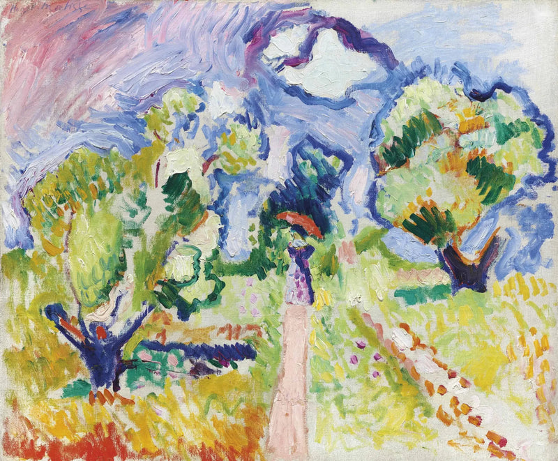 Spaziergang zwischen den Olivenbäumen - Henri Matisse