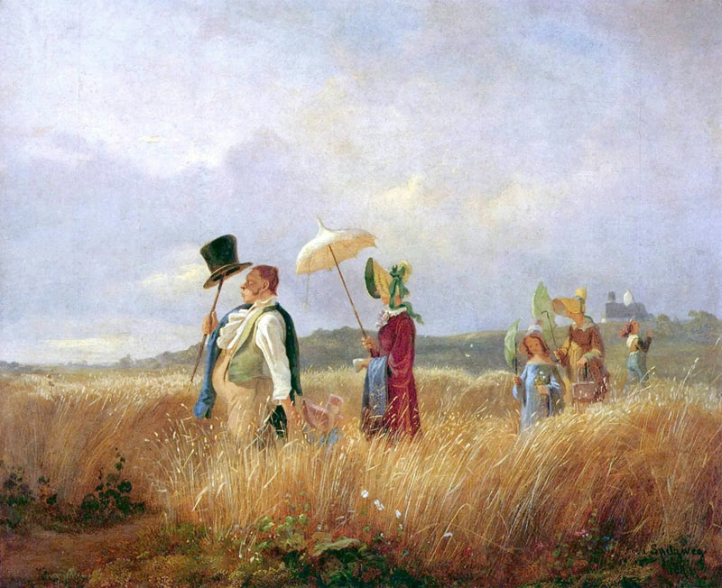 Sonntagsspaziergang - Carl Spitzweg