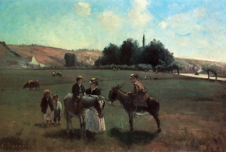 Eselwanderung in La Roche-Guyon - Camille Pissarro