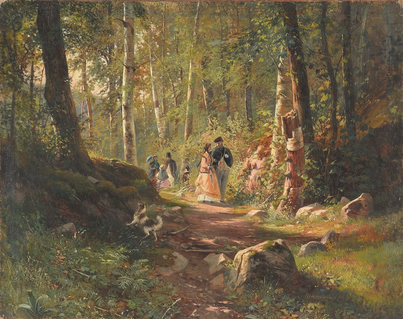 Spaziergang im Wald - Ivan Chichkine