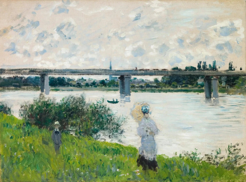 Der Spaziergang zur Eisenbahnbrücke in Argenteuil W321 - Claude Monet