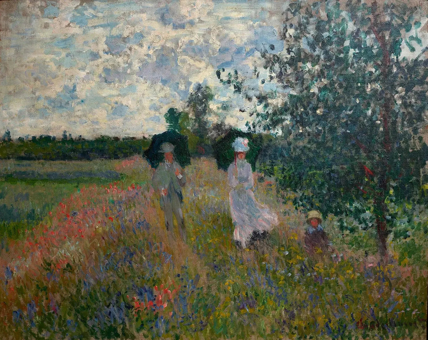 En promenade près d’Argenteuil W379a par Claude Monet, 1875, musée Marmottan Monet