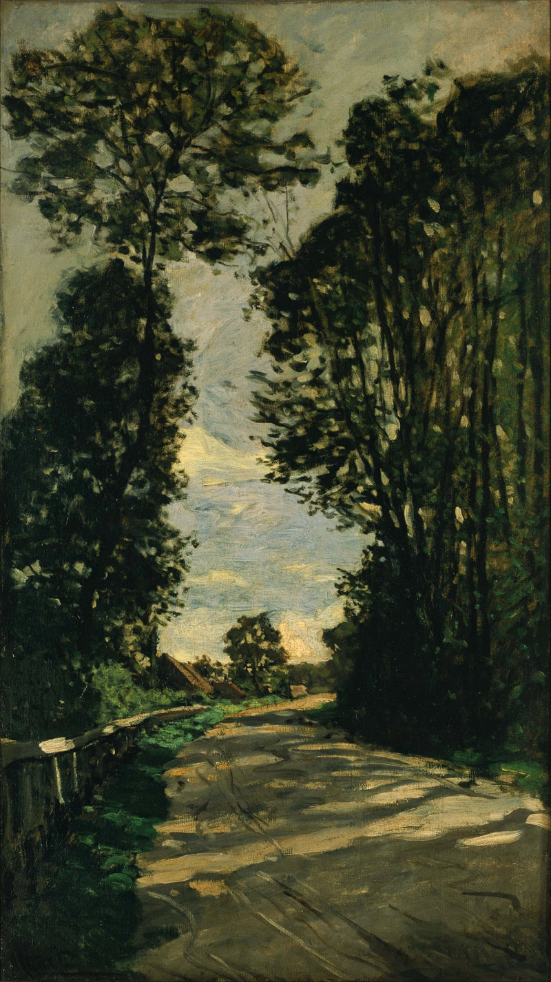Spaziergang, Straße zum Bauernhof Saint-Siméon W29 - Claude Monet