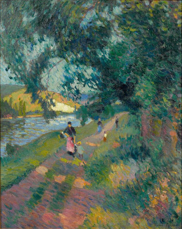 Spaziergang auf dem Deichweg - Robert Antoine Pinchon