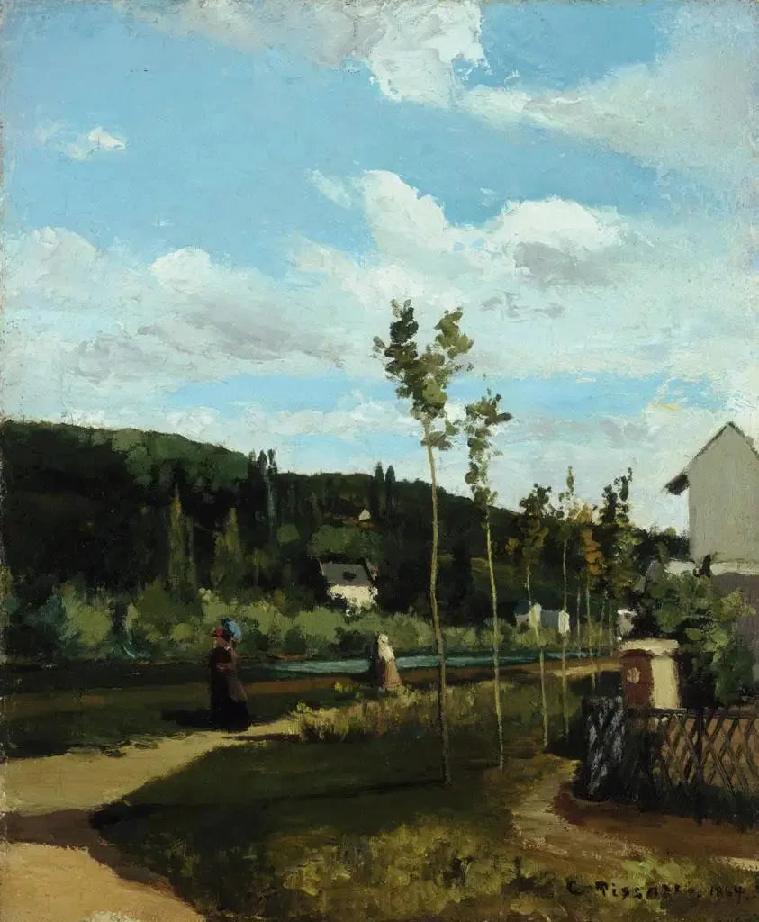Spaziergang auf einem Weg, La Varenne-Saint-Hilaire - Camille Pissarro