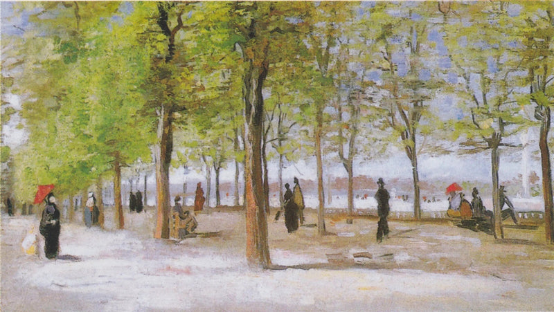 Spaziergänger im Jardin du Luxembourg - Vincent van Gogh