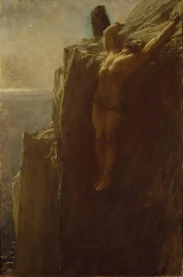 Prométhée - Briton Rivière image 1 copie de tableau peinte à la main