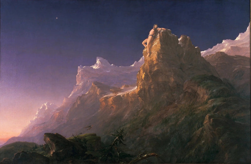 Prometheus angekettet - Thomas Cole