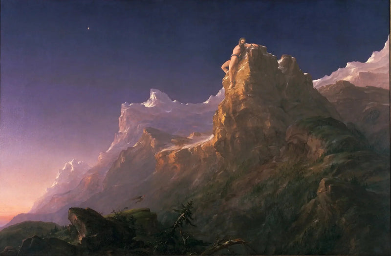 Prometheus angekettet - Thomas Cole