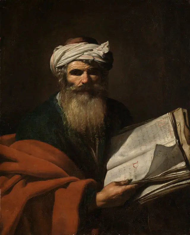 Prophet mit einem Buch - Caravaggio