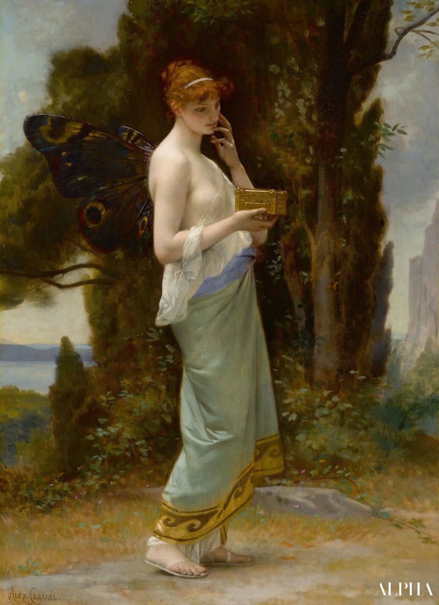 Reproduction du tableau « Psyché - Alexandre Cabanel » par Alpha Reproduction en peinture à l’huile