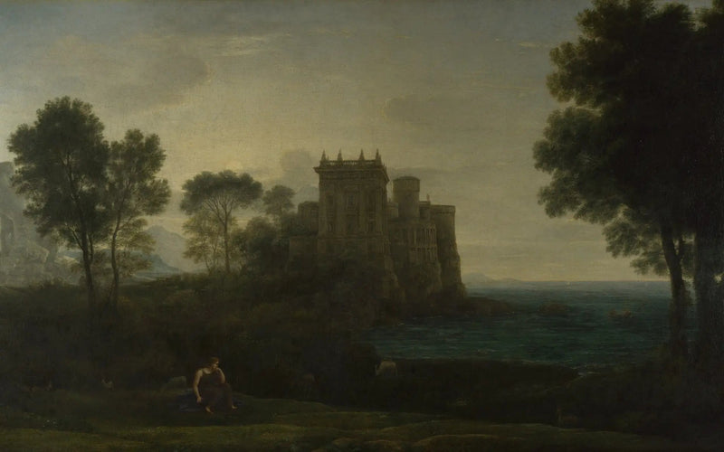 Psyché vor dem Palast der Liebe - Claude Lorrain