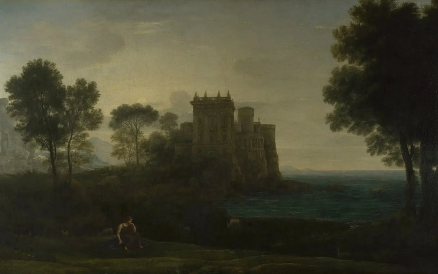 Psyché vor dem Palast der Liebe - Claude Lorrain