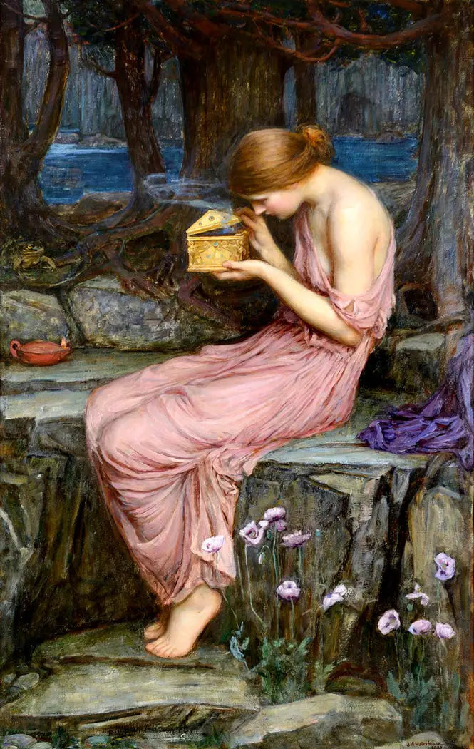 Psyche öffnet die goldene Schachtel - John William Waterhouse