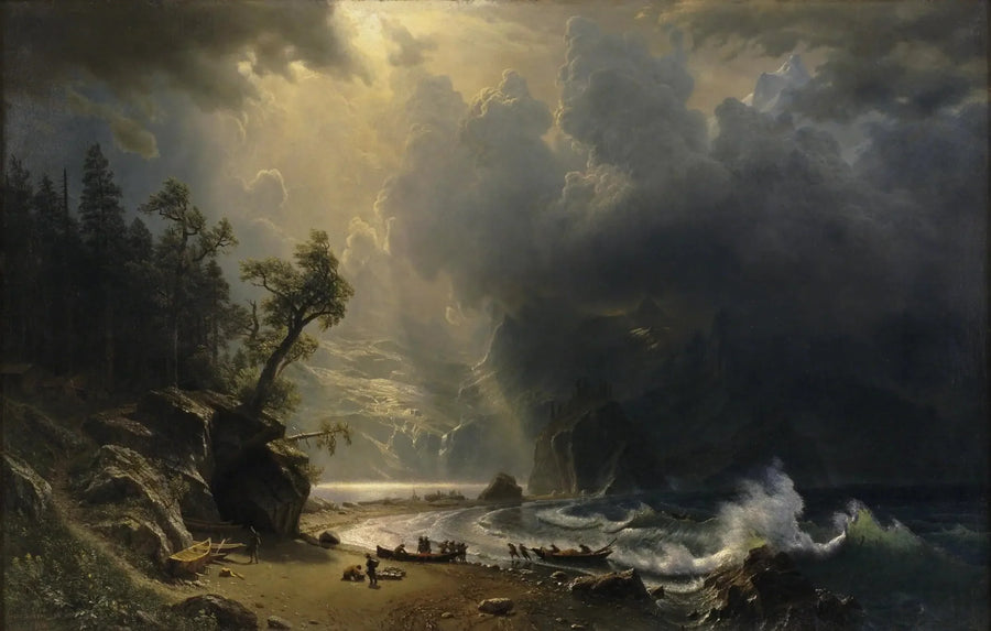 Puget Sound an der Pazifikküste - Albert Bierstadt