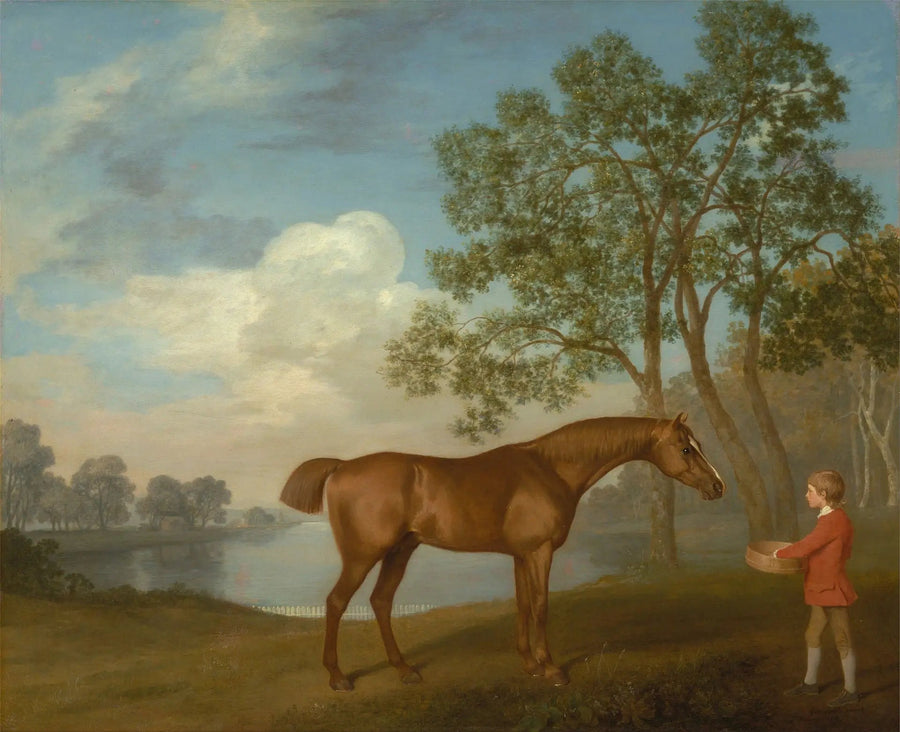 Kürbis mit einem Stalljungen - George Stubbs