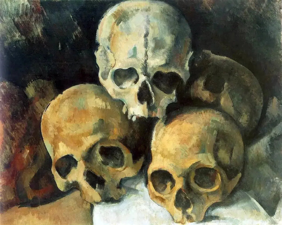 Schädelpyramide - Paul Cézanne
