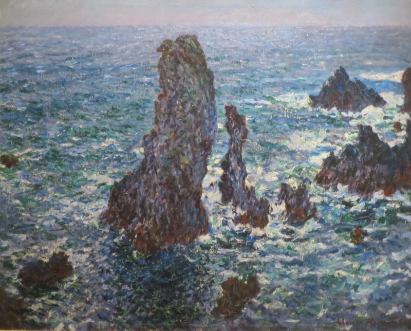 Die Pyramiden von Port-Coton, wildes Meer W1084 - Claude Monet