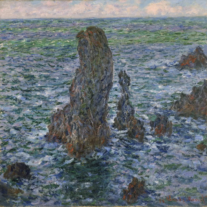 Die Pyramiden von Port-Coton W1087 - Claude Monet