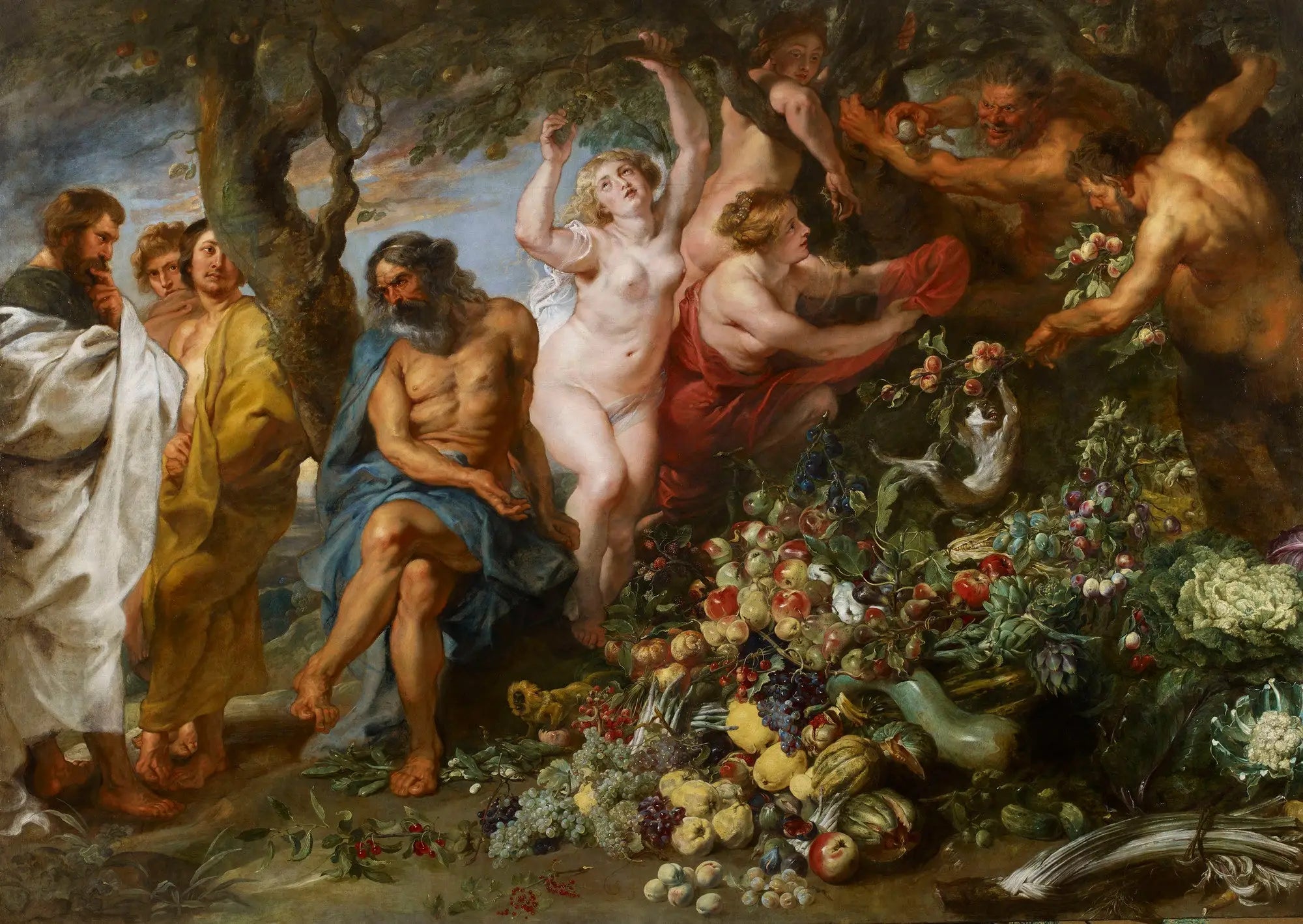 Pythagore prônant le végétarisme - Peter Paul Rubens image 1 copie de tableau peinte à la main