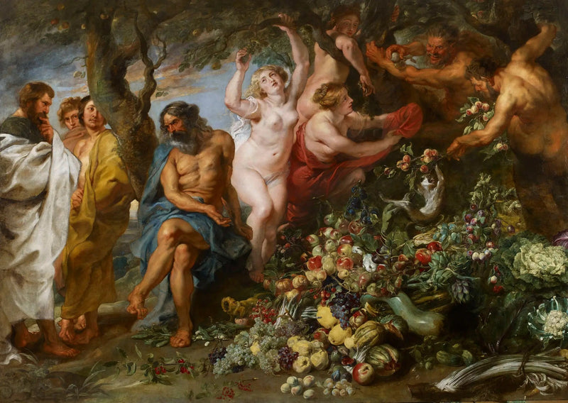 Pythagoras, der Vegetarismus propagiert - Peter Paul Rubens