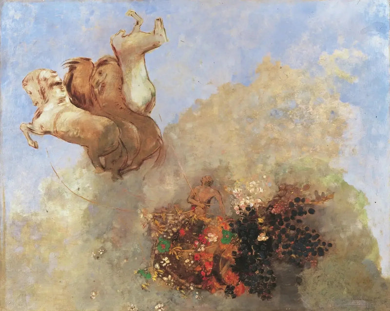 Quadrige, der Streitwagen des Apollon - Odilon Redon