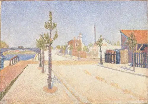 Quai de Clichy, soleil - Paul Signac image 1 reproduction d’œuvre d’art à l’huile