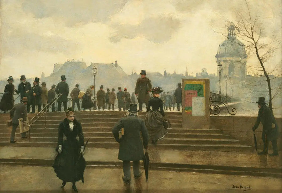 Quai de la Seine am Pont des Arts in Paris - Jean Béroud