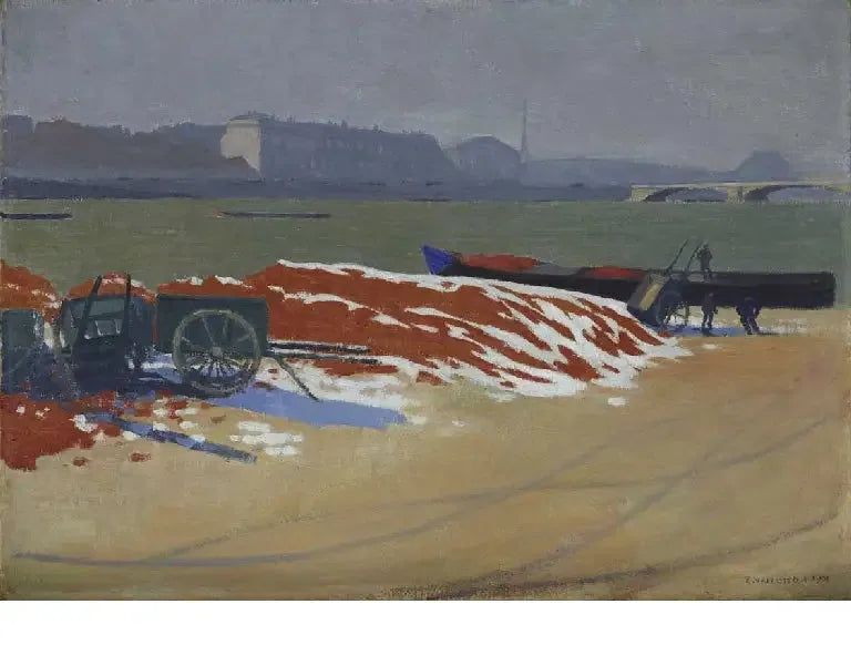 Quai de Seine am roten Sand - Félix Vallotton