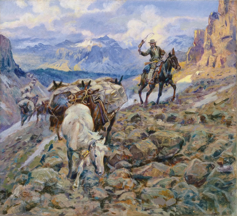 Wenn die Maultiere Diamanten tragen - Charles Marion Russell