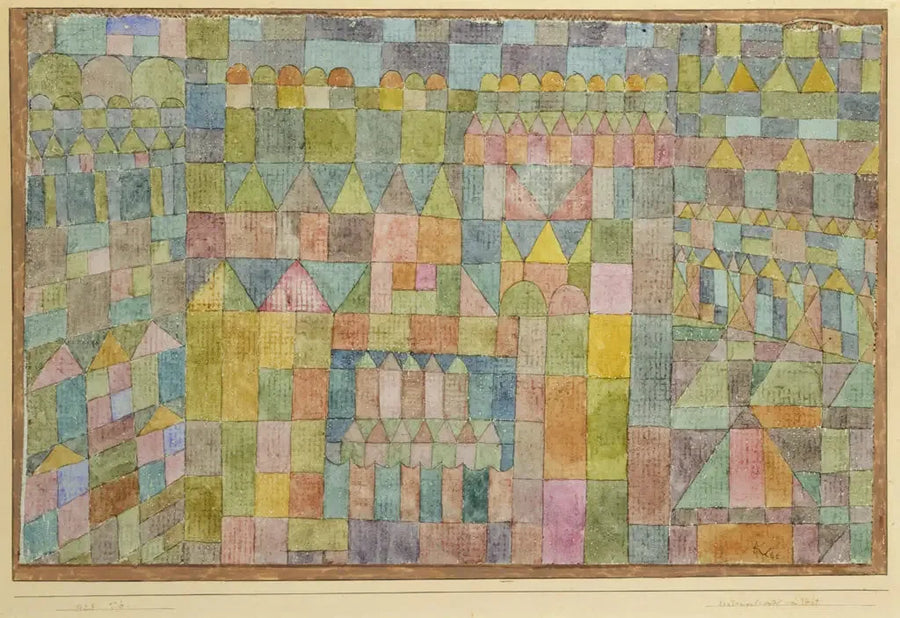 Tempelviertel von Pert - Paul Klee