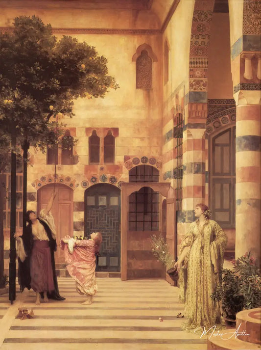 Quartier juif du vieux Damas - Frederic Leighton Reproductions de tableaux à la peinture à l’huile