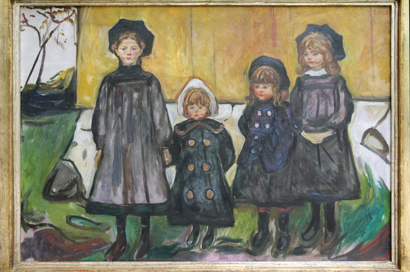 Vier Mädchen in Åsgårdstrand - Edvard Munch