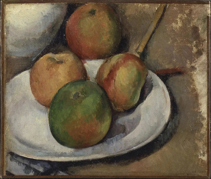 Vier Äpfel und ein Messer - Paul Cézanne