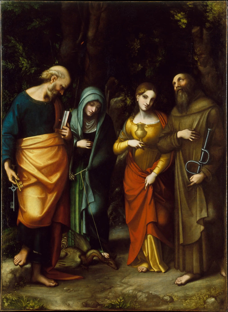 Vier Heilige - Antonio da Correggio