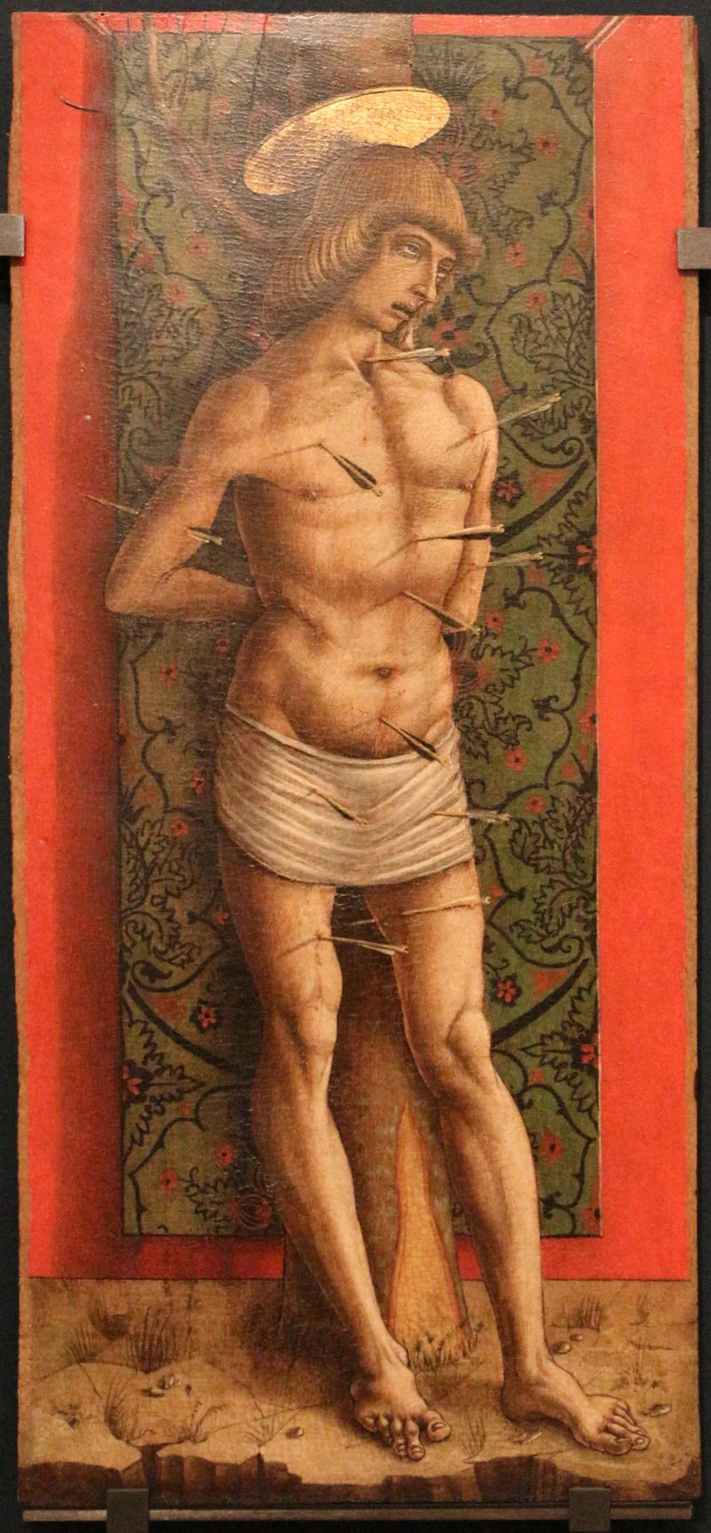 Vier Heilige und Selige: Heiliger Sebastian - Carlo Crivelli