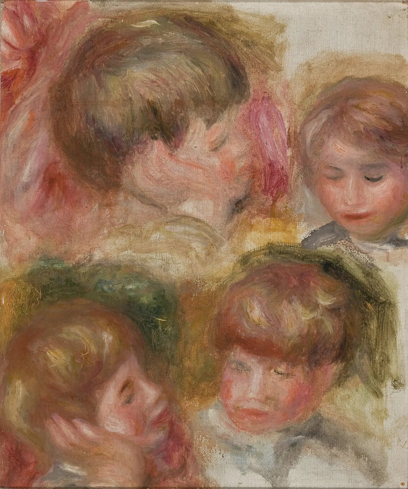 Vier Köpfe - Pierre-Auguste Renoir